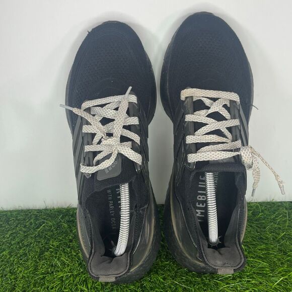 Adidas UltraBoost 21 Triple Black Running Shoes Men Size 10 Black - Picture 6 of 9